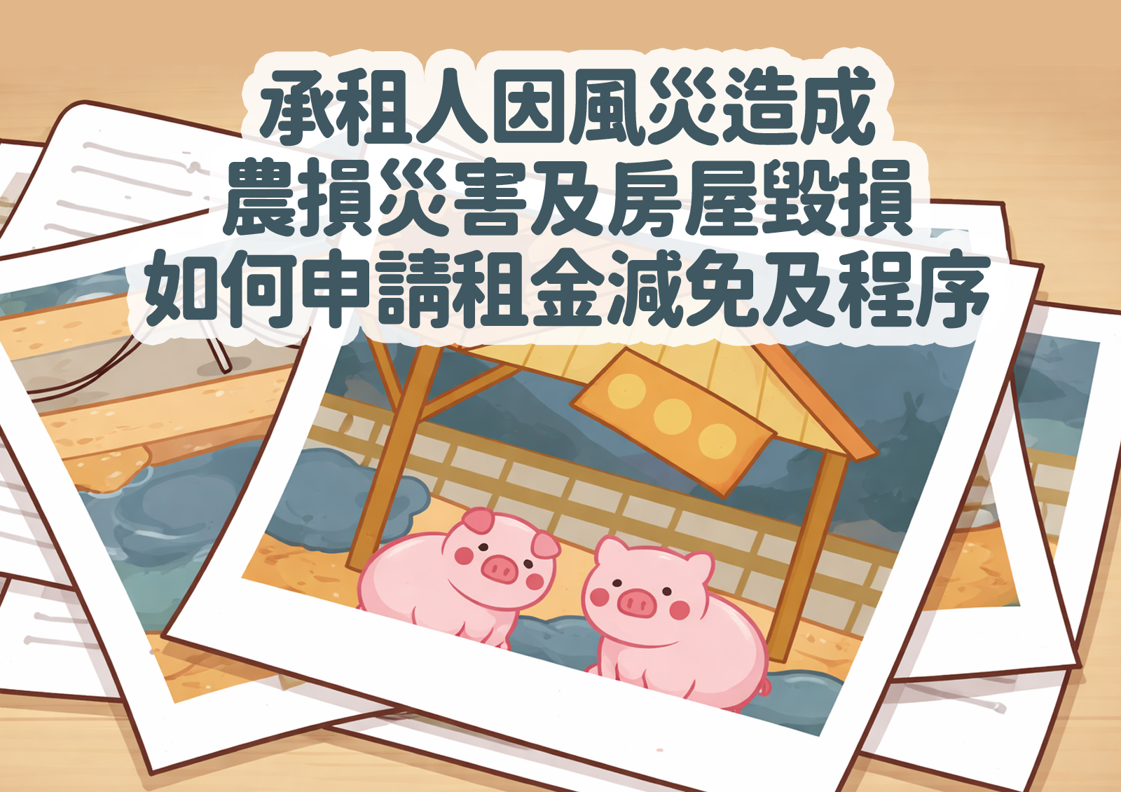 承租人因風災造成農損災害及房屋毀損如何申請租金減免及程序