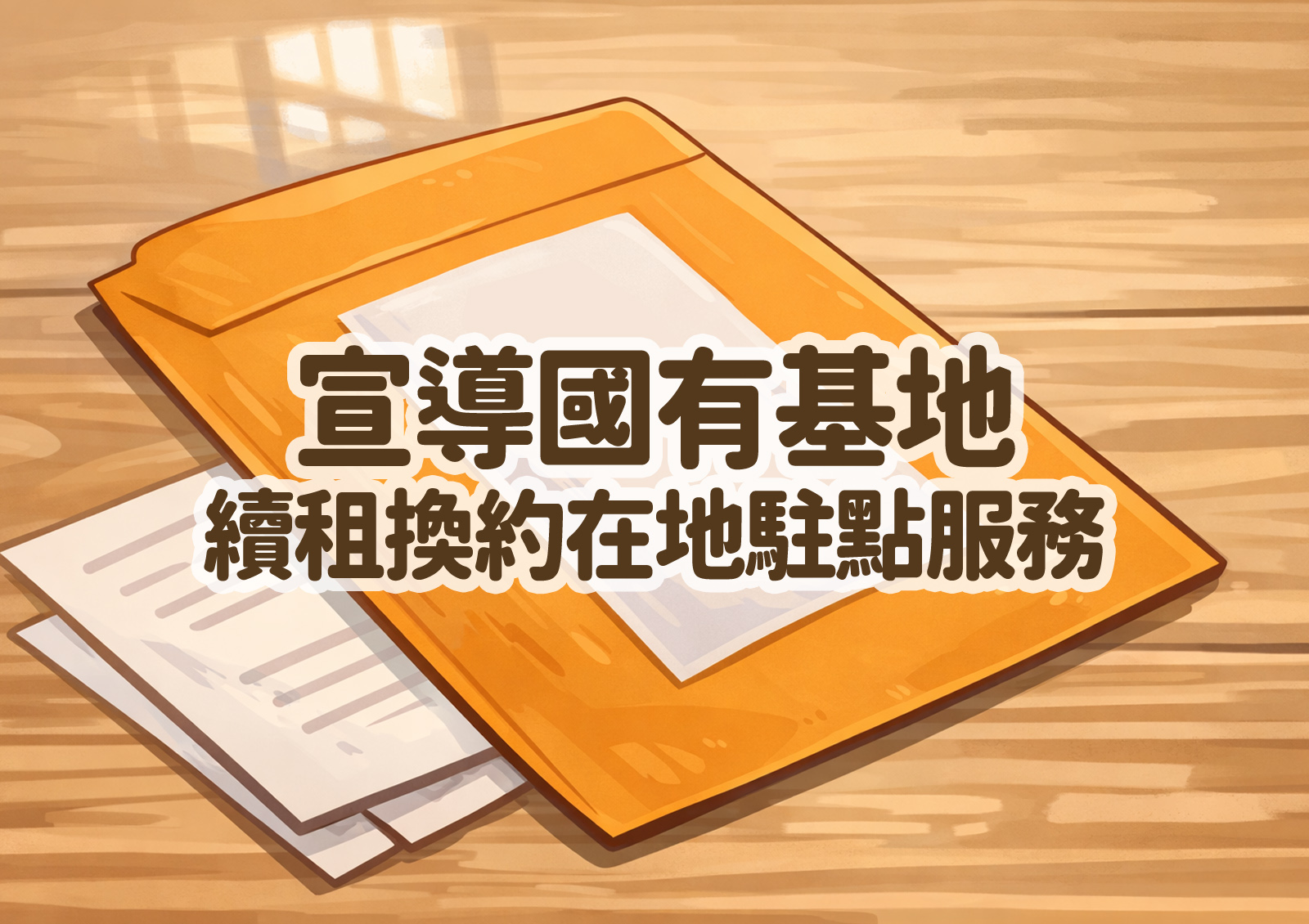 宣導國有基地續租換約在地駐點服務